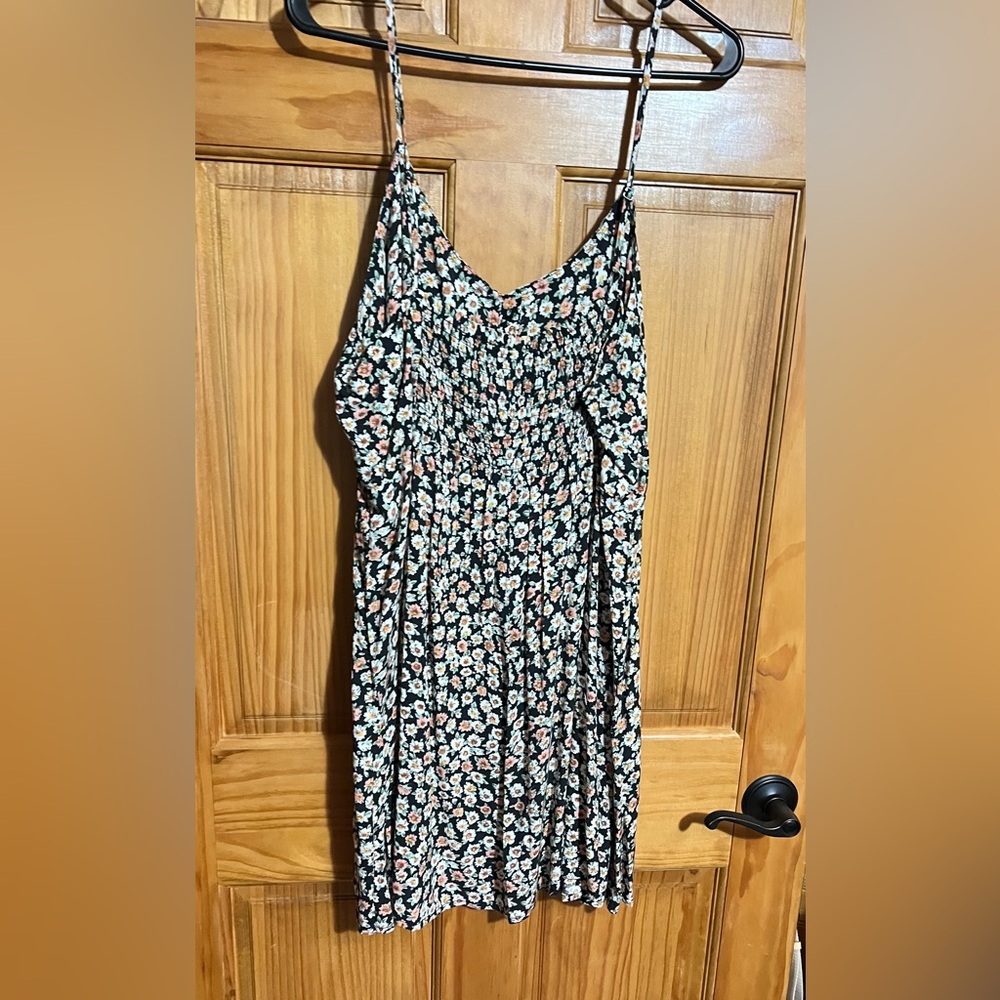Floral Black Dress